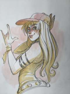 Barbucci, Alessandro  - Illustration originale en couleur - Personnage Féminin | Catawiki