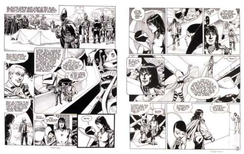 Ribera - LE VAGABOND DES LIMBES LE MASQUE DE KOHM Double planche originale