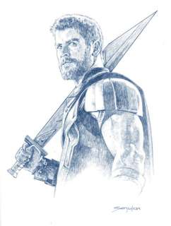 Thor by Sanjulian Manuel  - Original Drawing - Cartonné - EO | Catawiki