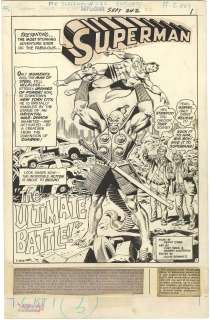 Curt Swan | Superman #242 p1 (Sold for $10,200) | Nostalgic Investments