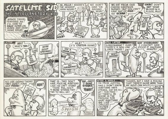 Basil Wolverton | Satelite Sid the Interplanetary Kid | Galerie Laqua