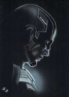 Captain America’s Profile - Original Drawing - Diego Septiembre - EO | Catawiki