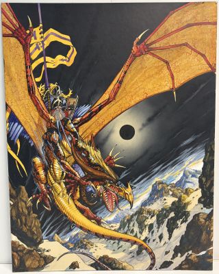 Lot 62 - Title: Olivier Ledroit - Couverture Chroníques de la Lune Noíre - Tome 2 (1994) | Oberon Auctions