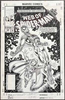 Alex Saviuk - Web of Spider-Man 104 Cover