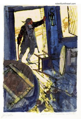 John Philip Falter, John Falter | John Philip Falter , Treasure Island, 1963 | ComicArtFans Classifieds