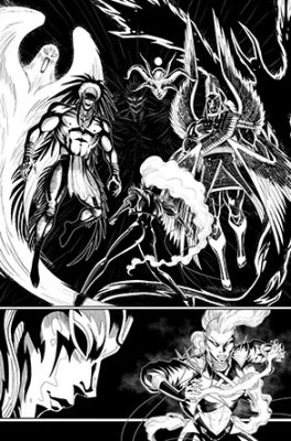 Luciano Vecchio | Resurrection of Magneto #3, Page 3 Â€“ Artist Proof | ComicArtFans Classifieds