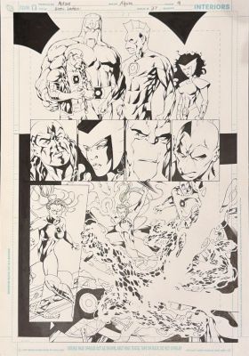 Mike McKone, Marlo Alquiza | Green Lantern #27 Page 9 Original Art By Mike McKone & Marlo Alquiza - Laira on Trial For Murder - Lost Lanterns - Sinestro Corps War Epilogue | ComicArtFans Classifieds