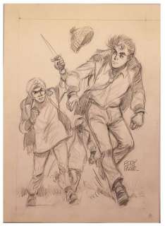 Eddy Paape (1920-2012)... | Eddy Paape (1920-2012) - dessin crayonné de la série... | Arthema Auction