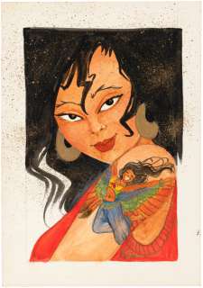 "MAGIC: THE GATHERING - SHAHRAZAD" BIRD MAIDEN-INSPIRED PAINTING ORIGINAL ART BY KAJA FOGLIO. | Hake’s