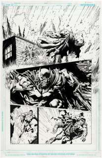 "BATMAN: THE DARK KNIGHT" VOL. 2 #5 COMIC BOOK PAGE ORIGINAL ART BY DAVID FINCH. | Hake’s