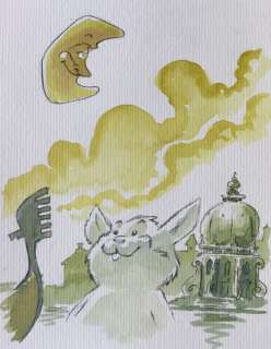 Masbou - Dessin original en couleur - De Cape et de Crocs - sur Papier Vergé Épais (2018) | Catawiki