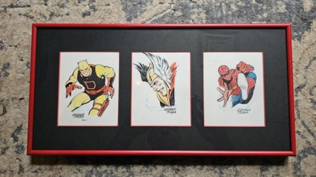 George Tuska Original Signed And Framed Sketches Daredevil, Thor, Spiderman | eBay US (Buy It Now)