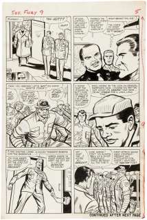 "SGT. FURY AND HIS HOWLING COMMANDOS" #9 COMIC PAGE ORIGINAL ART BY DICK AYERS. | Hake’s