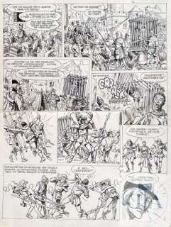 Funcken/Le chevalier blanc. Planche originale n°2/12 de… | Dagoty