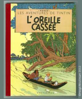 Hergé | TINTIN 06. L’Oreille cassée. Edition B5, dite aux feuillages bleus. | Coutau Bégarie