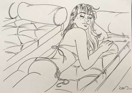 Jim - Dessin original - Une nuit Ã  Rome - Marie | Catawiki