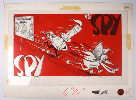 Lot 321 - Antonio Prohias Mad #116 Spy Vs. Spy Ink Title Page (EC, 1968) | Stanley Gibbons Baldwin’s