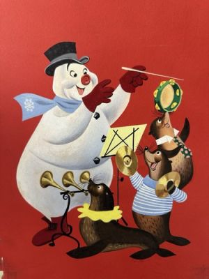 1960 Original Cover Art, Mel Crawford, Dell Four Color #1153 Frosty The Snowman | eBay US (Buy It Now)