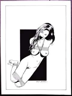 Saint German - illustraz. originale "Bondage" - Page volante - (2015) | Catawiki