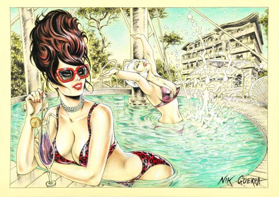 Guerra Nik - "Magenta & Lucrezia - Acapulco Hotel", 2025 | Urania Casa d’Aste