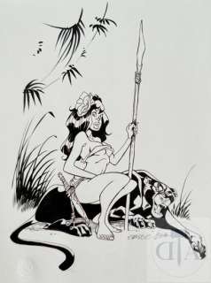 Crisse/Jungla. Dessin original | Dagoty