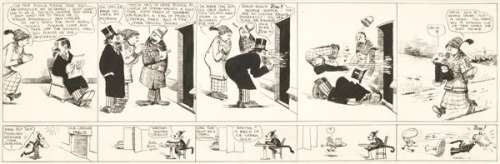 212: Herriman Dingbat Family 1913 original comic art | Russ Cochran