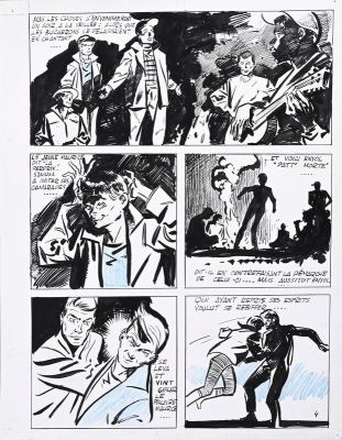 Jean-Claude Forest | Jean-Claude FOREST : Planche n°4 pour une histoire publiée dans le magazine 34 Caméra | 2DGalleries