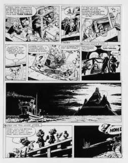 Fournier. Jean-Claude | Â«Spirou et FantasioÂ». Encre de Chine pour la planche | Tessier Sarrou