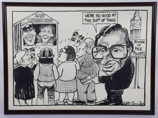 Lot 54 - Original Artwork by Francis Boyle Political Satire. | misc / divers