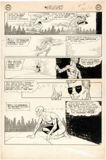 THE FLASH VOL. 1 #141 DECEMBER 1963 COMIC BOOK PAGE ORIGINAL ART BY CARMINE INFANTINO. | Hake’s