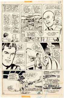 SUPERMAN #292 COMIC BOOK PAGE ORIGINAL ART BY CURT SWAN. | Hake’s