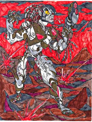Patrick Kennedy Original Predator Art on Paper Signed Measures 8 1/2 x 11" | eBay US (Buy It Now)