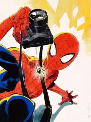 Spider-man illustration by Mati­as Bergara | eBay US (Buy It Now)