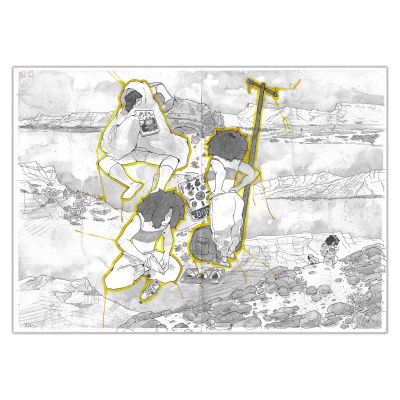 Anne Masse | Asphalte Sauvage - Double planche originale 50 et 51 | Achetez de l’Art