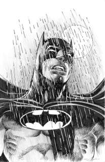 Neal Adams | Batman Rain - Original Art 11"x17" | Neal Adams