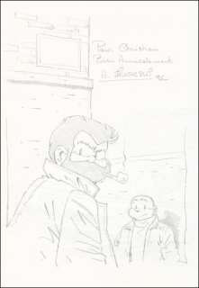 Sikorski. Dessin dédicacé Tif et Tondu | BDEnchères