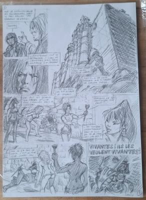 Dany | Original preliminary page - Lanfeust de Troy - T 2 : "L’or des profondeurs". | 2DGalleries