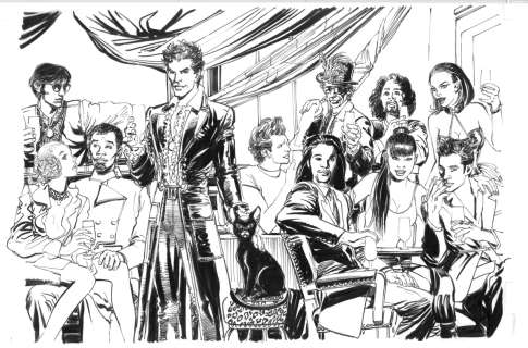 Neal Adams | Bacardi Rum Presentation Comp - Gothy Party Original Art | Neal Adams