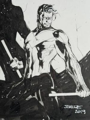 Jim Lee Nightwing Original Art Sketch Signed | eBay US