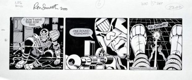 Original Judge Dredd artwork by Ron Smith - ’I Don’t Have Time For This’ | eBay Europe (Buy It Now)