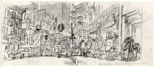 Disney Animation - Original Layout drawing - Oliver & Co - Disney Animation - (1988) | Catawiki