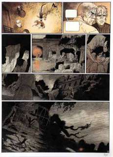 Frank Pé | Zoo, planche n°53 Ã  l’encre de Chine et Ã  l’aqu… | Banque Dessinée