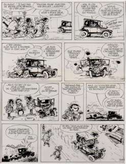 Franquin | Gaston - Un gaffeur sachant gaffer Encre de Chine pour l’inoubliable | Millon