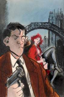 Tardi - Nestor Burma m‘as-tu vu en cadavre? - Mine de plomb et crayons de