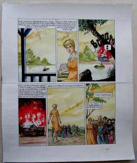 Renaud, Denauw - Originele pagina in kleur (p.35) - Het pad van Jessica 3 - (2011) | Catawiki