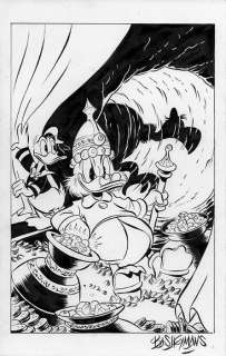 Bas Heymans - Uncle Scrooge - Vulture - Art préliminaire original | Catawiki