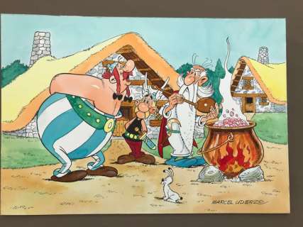 Asterix - Obélix et la potion magique - dessin original couleur | Catawiki
