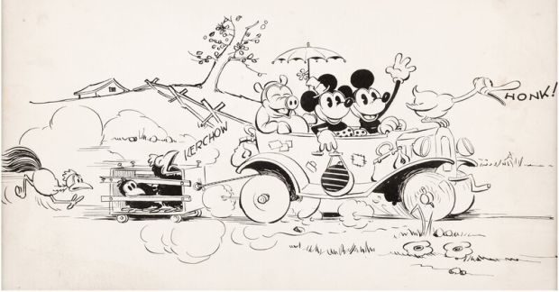 Win Smith - Mickey Mouse - 1930 - Extremely Early Promotional Illustration