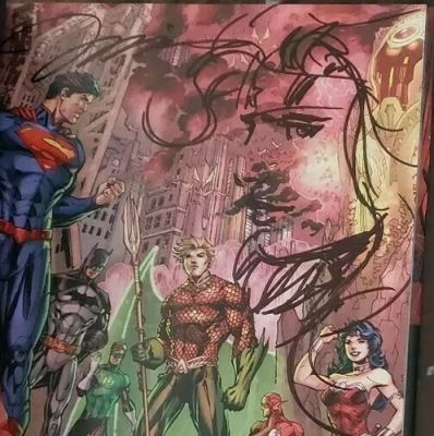 Jim Lee Original Sketch Remark Art Justice League HC Vol 1 Signed HTF COA XMEN | eBay US (Buy It Now)