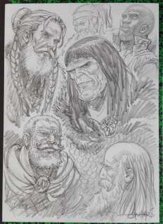 Aouamri, Mohamed  - Dessin original - Saga Valta - Ensemble de personnages (2016) | Catawiki